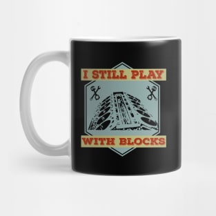 I Still Play With Blocks Racing Mechanic Gear Mens & Tuner Mug